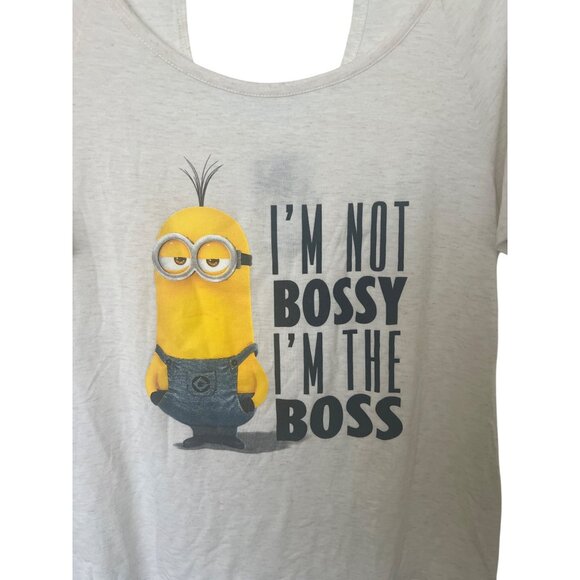 Despicable Me "Im Not Bossy Im The Boss" Minion Tee - Picture 2 of 4